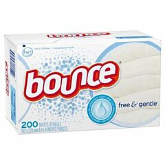 BOUNCE SHEET - FREE & GENTLE  PERFUME FREE 6 X 200 SHEET/CS