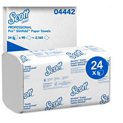 TOWELS - SCOTT PRO PLUS  SLIMFOLD WHITE 90 X 24/CS 