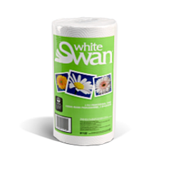 TOWELS - HOUSEHOLD 12 X 210 KITCHEN PERFORATED WHITE SWAN