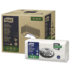 WIPER - TORK 1 PLY INDUSTRIAL  WHITE HEAVY CLOTH PACK 240/CS 