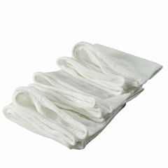 WIPER RAGS - 25 LB WHITE LINT  FREE CIRCULAR POLYESTER KNIT 