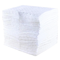 OIL ABSORBENT PADS - 15 X 18"  OIL ONLY MEDIUM WEIGHT PADS 