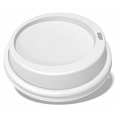 LID - CUP PLASTIC DOME FITS 8  OZ COFFEE CUP WHITE 1000/CS