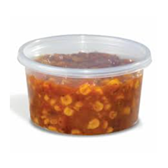FOOD CONTAINER - 12 OZ PLASTIC  DELI CLEAR 500/CS