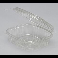 FOOD CONTAINER - PLASTIC 24 OZ  DELI FOOD W/HINGED LID CLEAR 