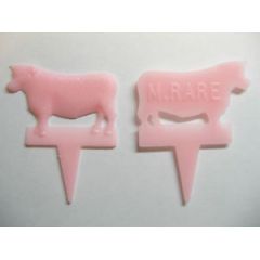 STEAK MARKER - MEDIUM RARE PINK PLASTIC 1000/CS