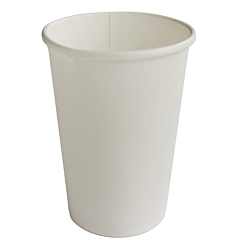CUPS - 12 OZ HOT SINGLE WALL  DRINK CUP WHITE 1000/CS