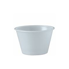 CUPS - 4 OZ PLASTIC SOUFFLE PORTION CLEAR 2500/CS