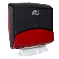 DISPENSER - FOLDED WIPER  CLOTH RED/SMOKE (6540281)