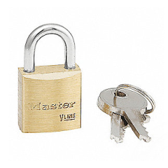 PADLOCK - SOLID BRASS DOUBLE  BOLTED STEEL SHACKLE LOCK 40MM 