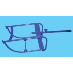 DRUM CRADLE - 2 RIGID, 2 SWIVEL CASTERS BLUE FOR METAL