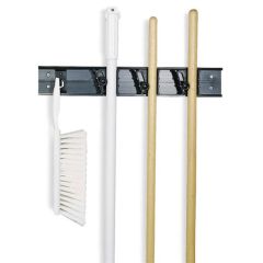 BROOM & TOOL HOLDER - 18", 4 CLIP HOLDER, ADJUSTABLE 