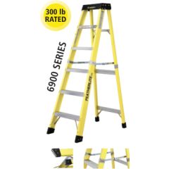 LADDER - 10' FIBREGLASS CSA APPROVED, X-H/D (6910) 6900 SERIES, YELLOW 300LB RATED