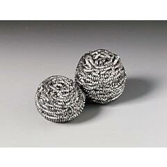 SCRUB PAD - STAINLESS SCOUR PUFF 50G STEEL 12/PACK