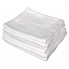 WIPER RAGS - 16 X 19" WHITE  TERRY TOWEL BAR WIPE CLOTH 