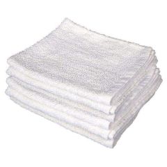 WIPER RAGS - 16 x 19' WHITE  TERRY BAR WIPE TOWEL 12/PACK