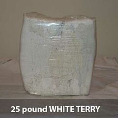 WIPER RAGS - 20 LB TERRY WHITE 