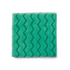 WIPER - MICROFIBRE [*] GREEN [*]  16" X 16" HYGEN 12/PK (Q620)