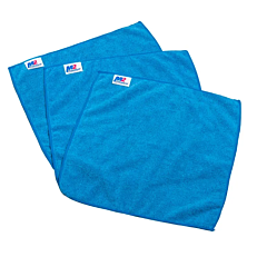 WIPER - MICROFIBRE BLUE CLOTH  14" X 14" 12/PACK