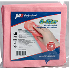 WIPER - Q-STAR ALL PURPOSE  MICROFIBRE HIGH ABSORBANT PINK 