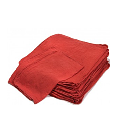 WIPER - MECHANIC RED 14" x 14"  SHOP CLOTH TOWEL RAGS 50/PACK 