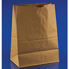 BAGS - 50 LB KRAFT BROWN PAPER  GROCERY 12" X 7" X 17" 500/CS