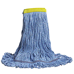 MOP - SWINGER LARGE NARROW  BAND LOOPED BLUE W/YELLOW BAND 