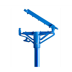 MOP HANDLE - 54" STEP-N-GO  FIBREGLASS W/FOOT PEDAL BLUE 