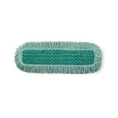MOP PAD - 24" MICROFIBER HYGEN FRINGED DUST MOP GREEN 