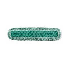 MOP PAD - 36" MICROFIBER HYGEN DUST FLOOR PAD W/FRINGE GREEN