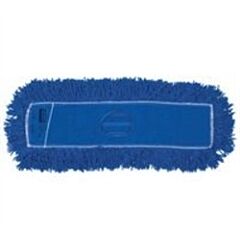 MOP HEAD - 60" HI-STAT DUST MOP TIE-ON STYLE 5" WIDE BLUE