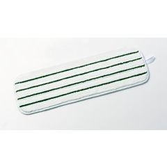 MOP PAD - 3M, 18" EASY SCRUB FLAT MOP PAD WHITE & GREEN 