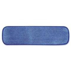 MOP PAD - 18" WET MICROFIBRE BLUE W/BLUE BORDER EACH.
