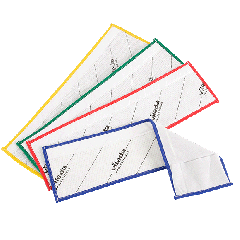 MOP PAD - 16" MICROONE PREMIUM POCKET BLUE SINGLE USE VILEDA 25/PK