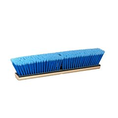 PUSH BROOM - 24" FINE SWEEP  BLUE FLAGGED TIP WOOD BLOCK