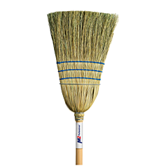BROOM - 3 STRING 1 WIRE HEAVY  DUTY WAREHOUSE CORN BROOM 