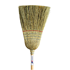 BROOM - 1 STRING 3 WIRE EXTRA  STIFF HEAVY DUTY CORN & CANE 