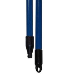 BROOM HANDLE - 54" FIBREGLASS THREADED BLUE