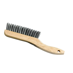 BRUSH - 10" SHOE HANDLE WIRE  SCRATCH BRUSH FOR HEAVY DUTY 