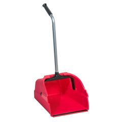 LOBBY DUST PAN - JUMBO RED 13 1/2" x 14" RED DUST PAN