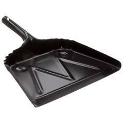 DUST PAN - 12" METAL BLACK 