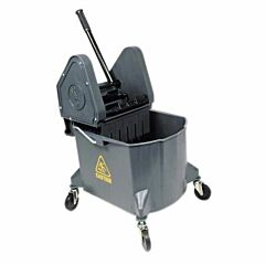 BUCKET & WRINGER COMBO - 32 QRT DOWN PRESS GREY GRIZZLY 
