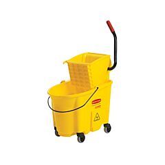 BUCKET & WRINGER COMBO - 35 QRT SIDE PRESS YELLOW
