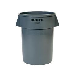 WASTE CONT - BRUTE 55 GAL ROUND GREY (RU2655)