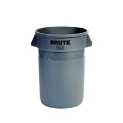 WASTE CONT - BRUTE 32 GAL ROUND GREY (RU2632)