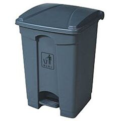 WASTE CONT - 8 GAL 32L STEP-ON DARK GREY PLASTIC