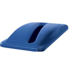 LID - WASTE/CONT SLIM JIM PAPER TOP SLOT BLUE (RU2703-88)