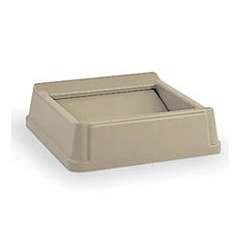 LID - WASTE/CONT SQUARE UNTOUCHABLE TOP BEIGE FITS 