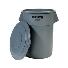 LID - WASTE/CONT FLAT TOP, FITS 55 GAL, GREY (RU2654)
