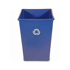 WASTE CONT - 35 GAL SQUARE  RECYCLING BLUE (3958)